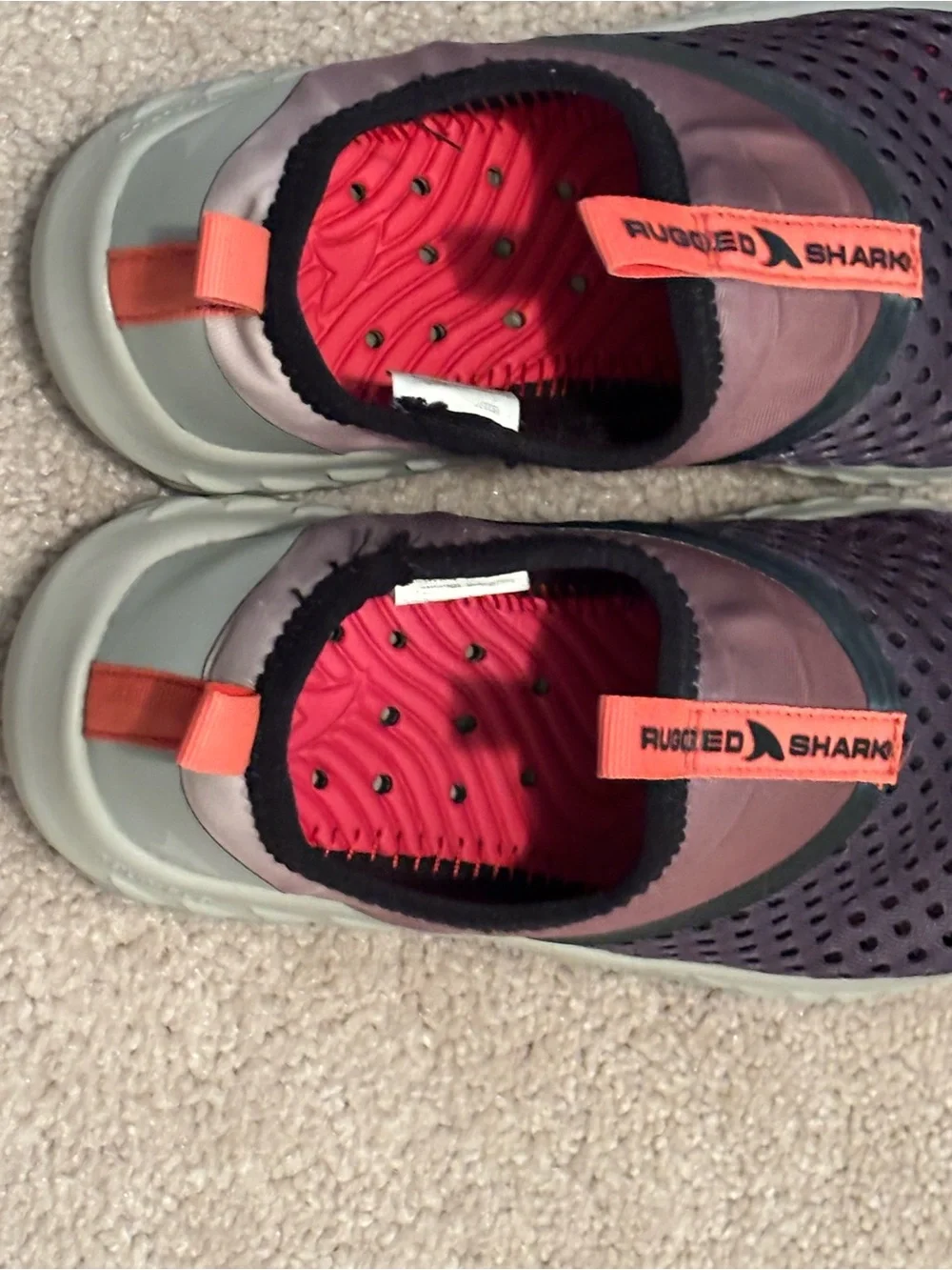 Rugged Shark Aqua Flo Boys Size 1 Water Shoes Slip-On Athletic Sneakers Summer